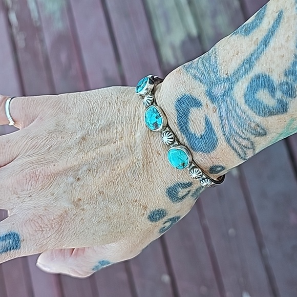 Numi Olive Bracelet Sterling Turquoise - Picture 5 of 6